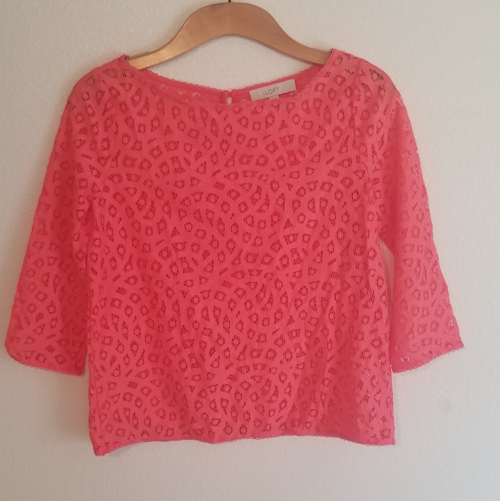 NWOT* Loft Lace Top or Cover up / Gorgeous color
